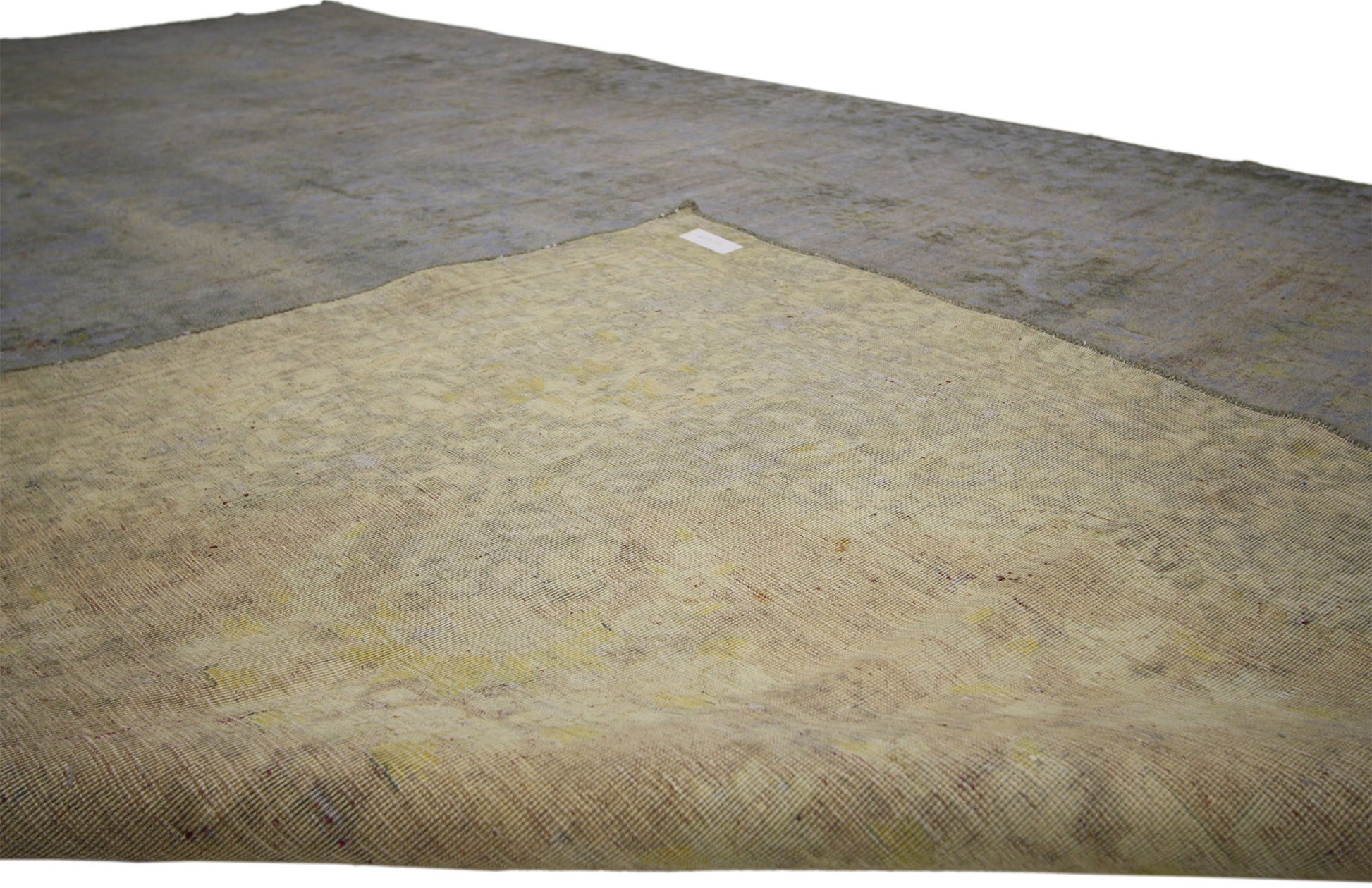 8 x 11 Vintage Distressed Overdyed Rug 60622