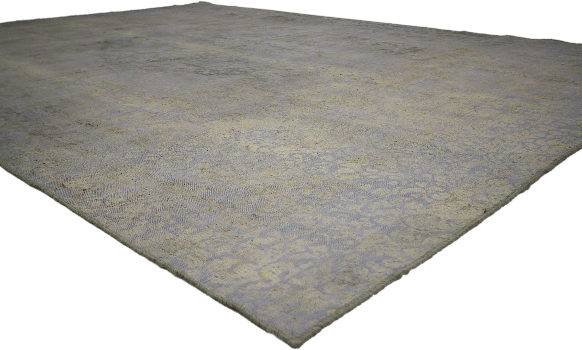 8 x 11 Vintage Distressed Overdyed Rug 60622