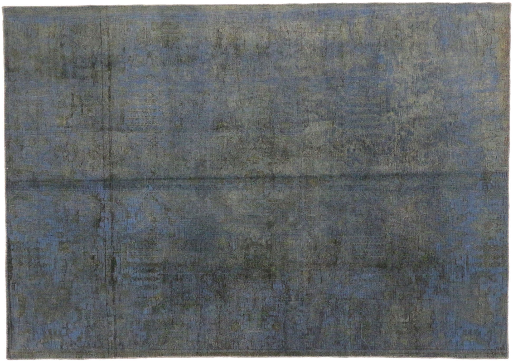 7 x 10 Vintage Distressed Overdyed Rug 60623