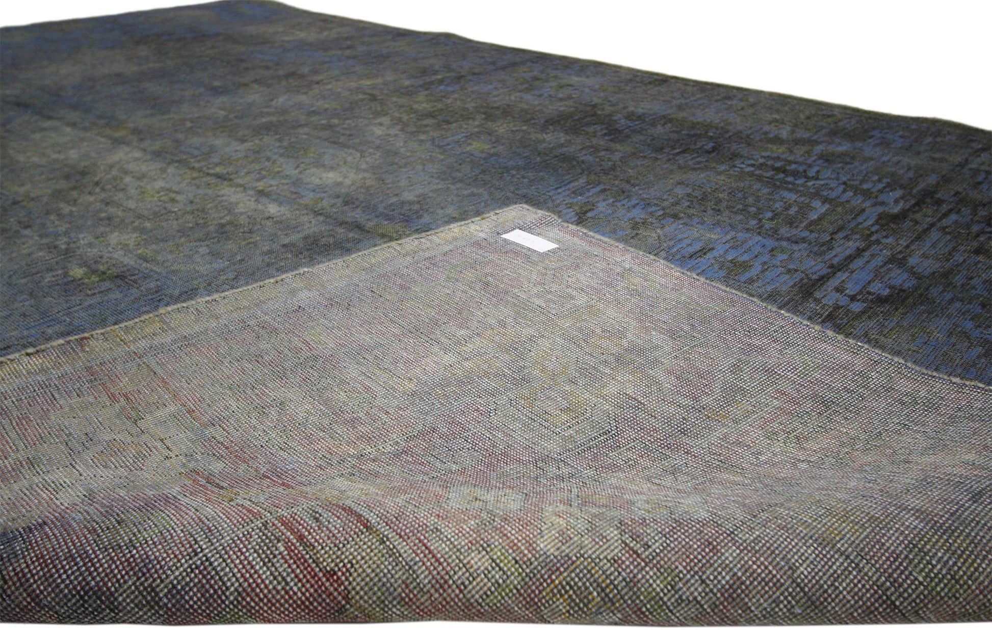7 x 10 Vintage Distressed Overdyed Rug 60623