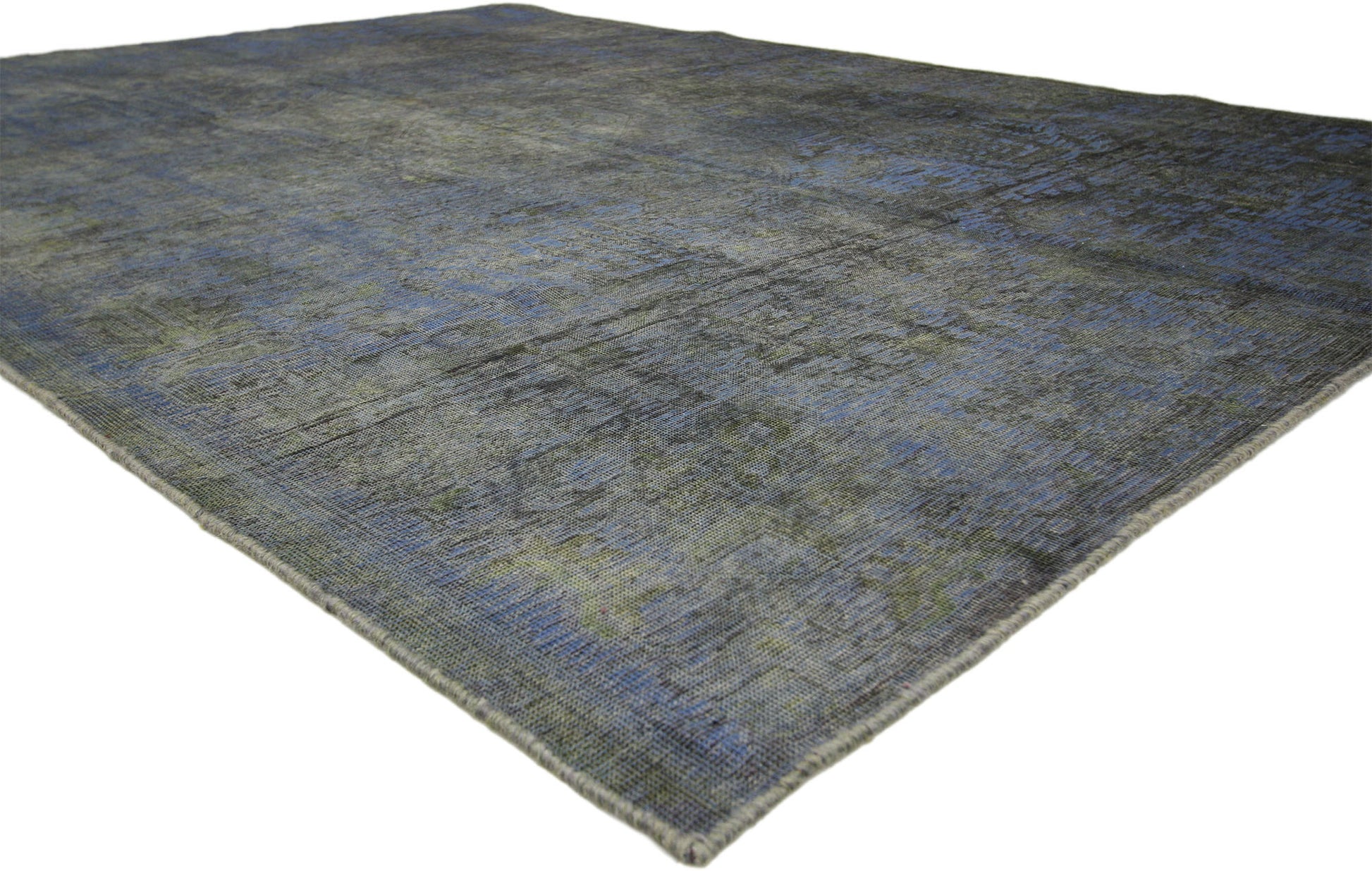 7 x 10 Vintage Distressed Overdyed Rug 60623