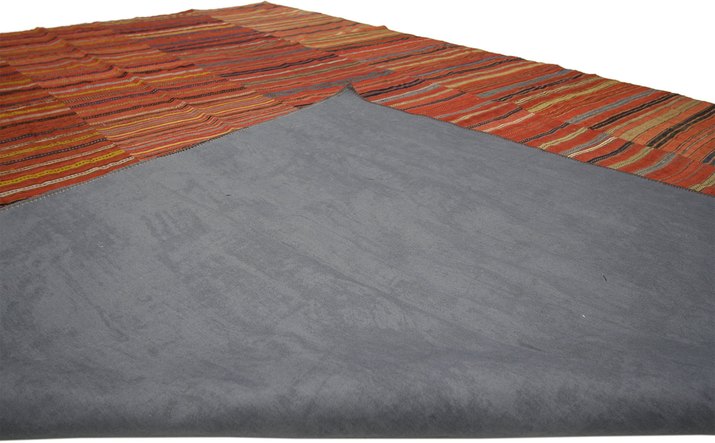 7 x 10 Vintage Turkish Striped Kilim Rug 60653
