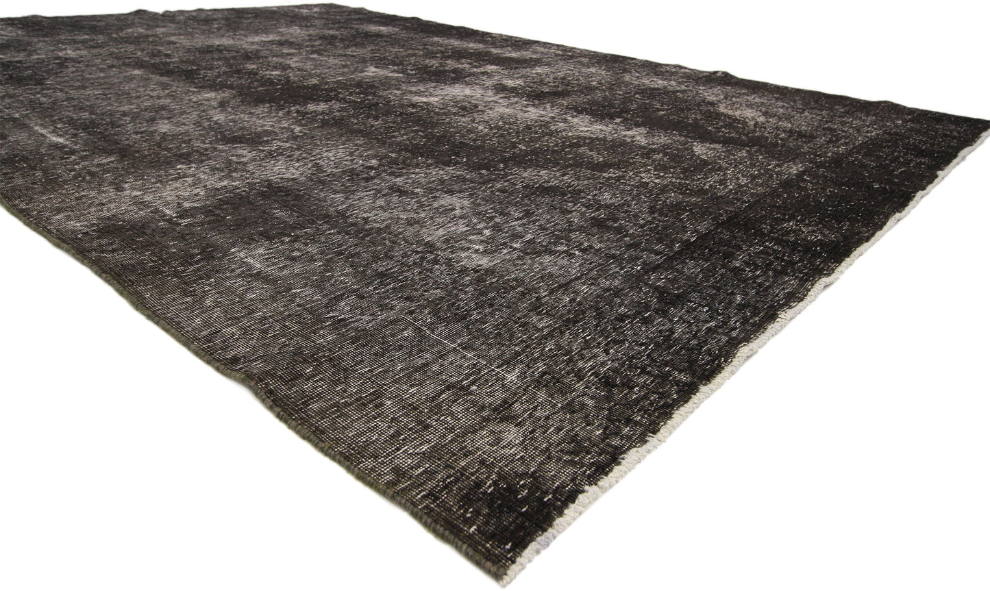 9 x 13 Vintage Distressed Overdyed Rug 60698