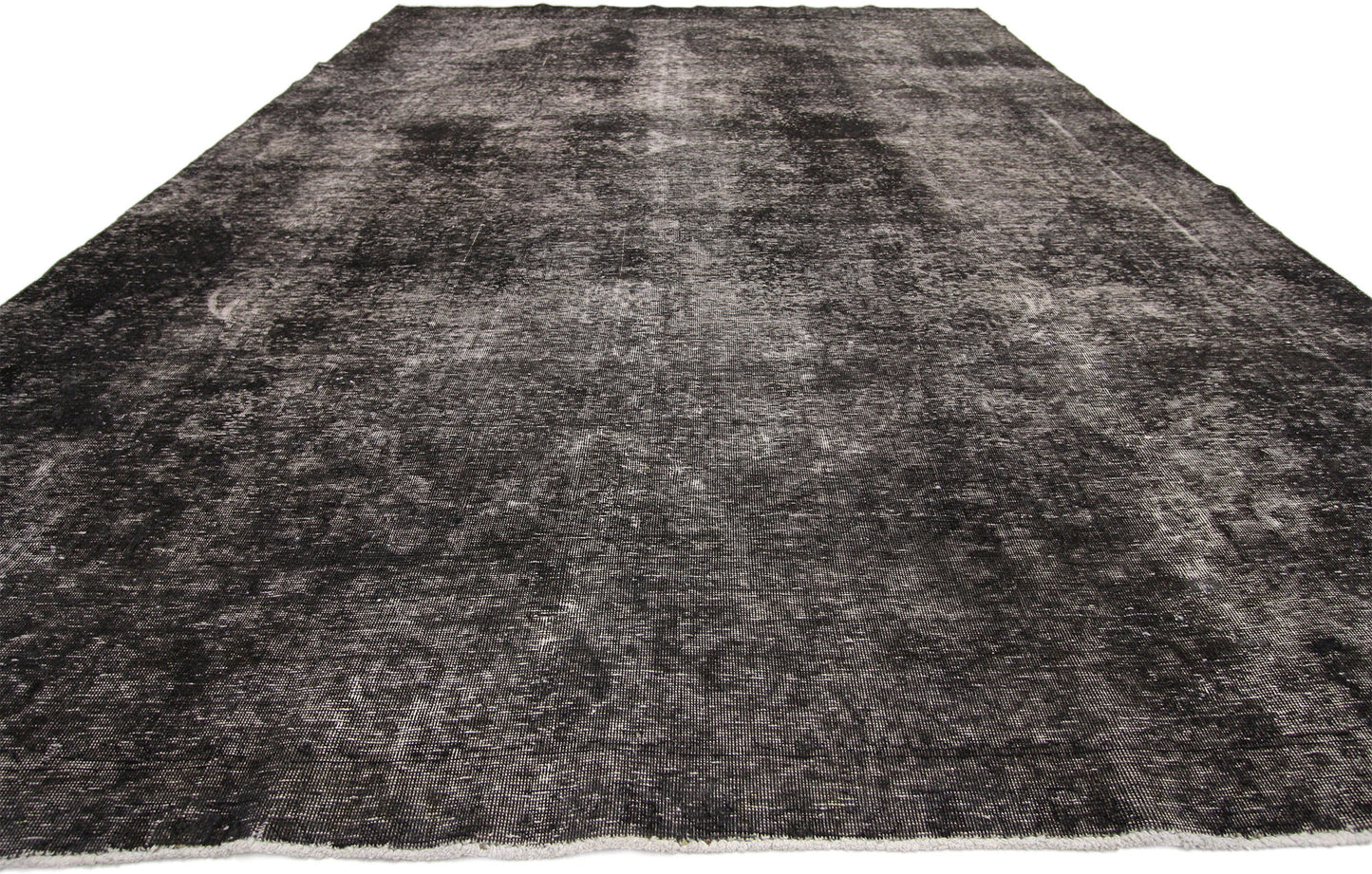 9 x 13 Vintage Distressed Overdyed Rug 60698