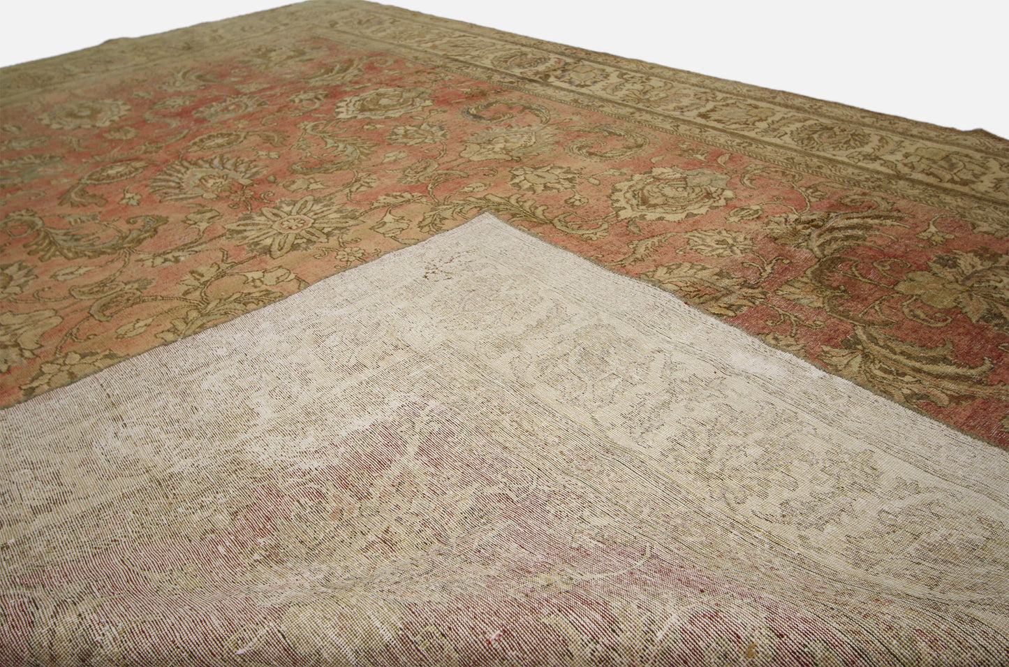 10 x 14 Vintage Tabriz Rug 60734