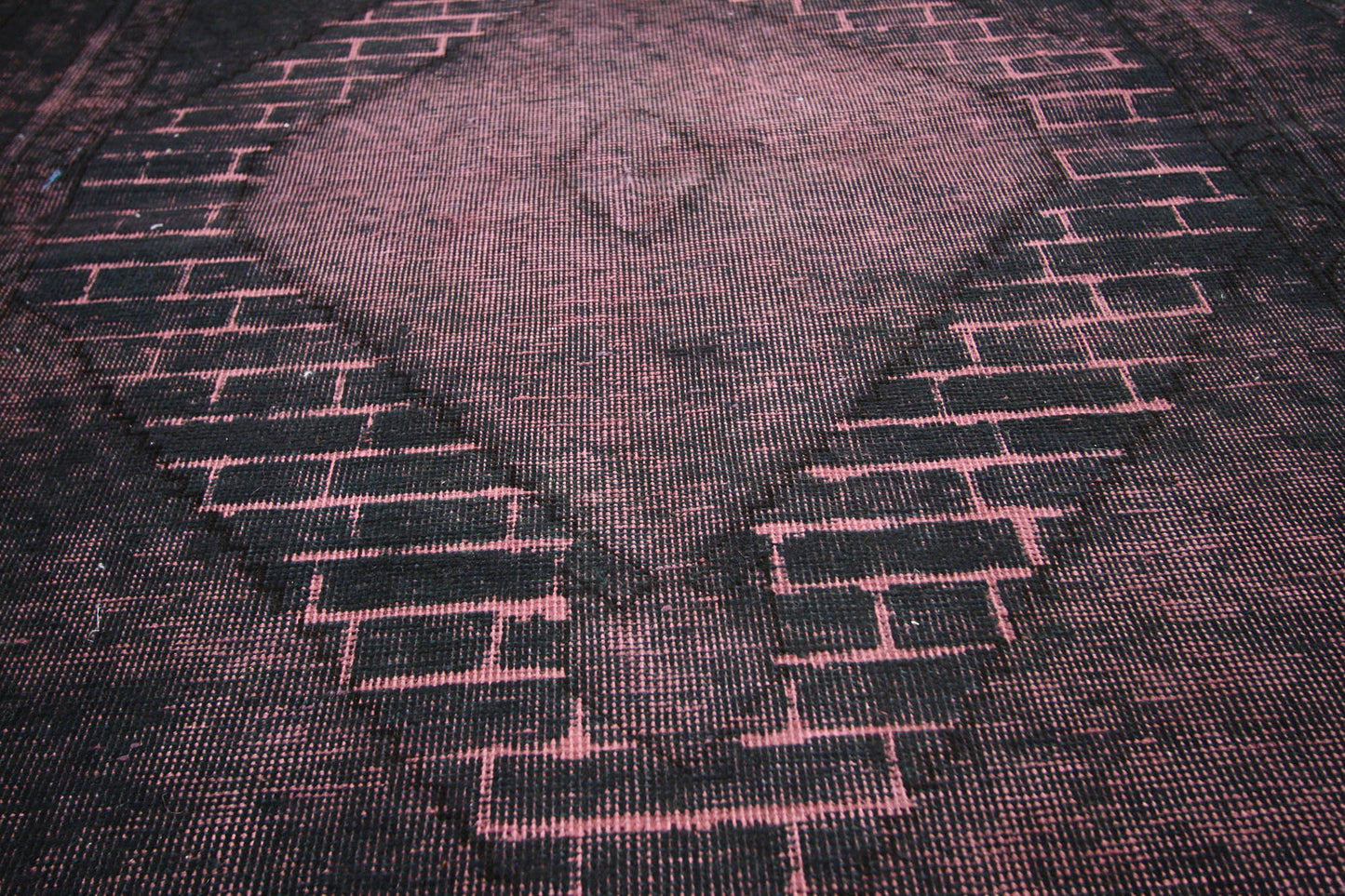 4 x 6 Vintage Distressed Overdyed Rug 60736