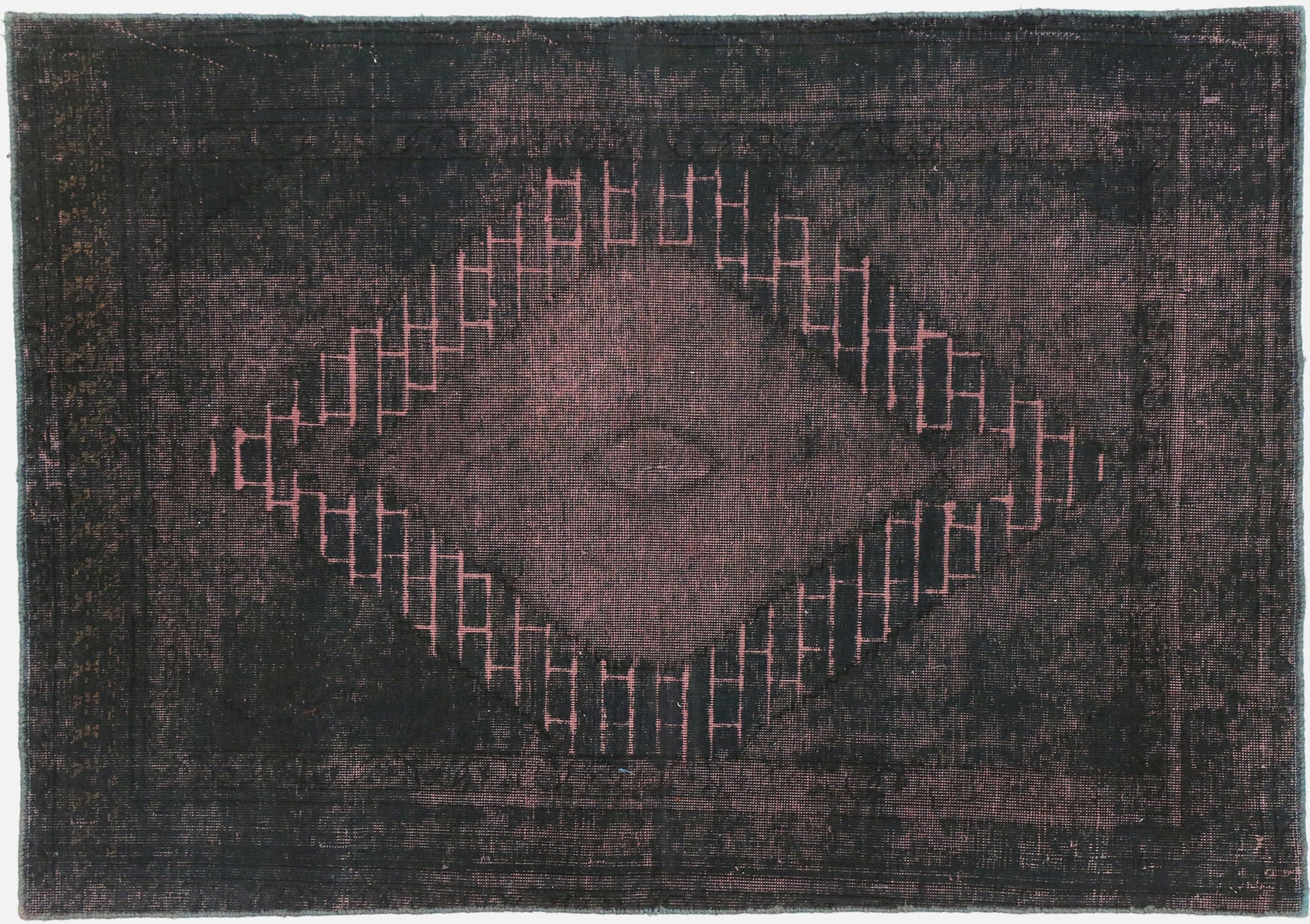 4 x 6 Vintage Distressed Overdyed Rug 60736