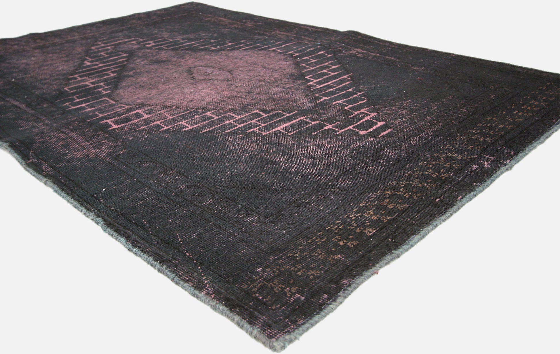 4 x 6 Vintage Distressed Overdyed Rug 60736