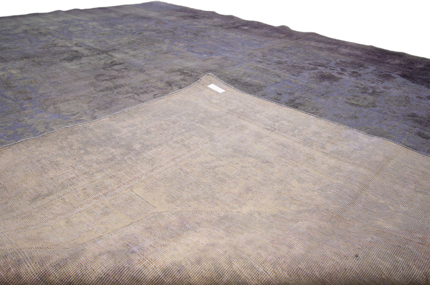9 x 12 Vintage Distressed Overdyed Rug 60773