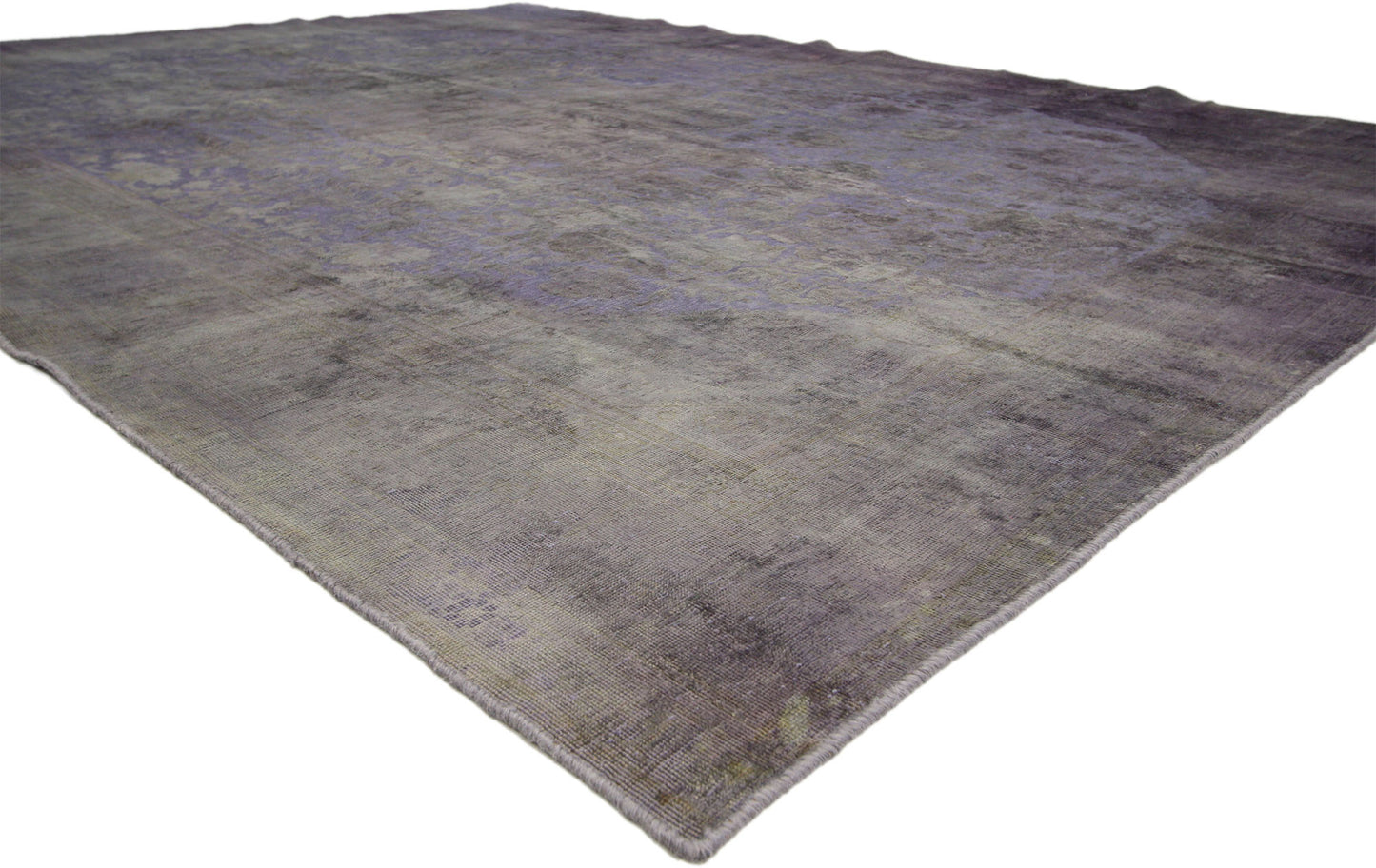 9 x 12 Vintage Distressed Overdyed Rug 60773