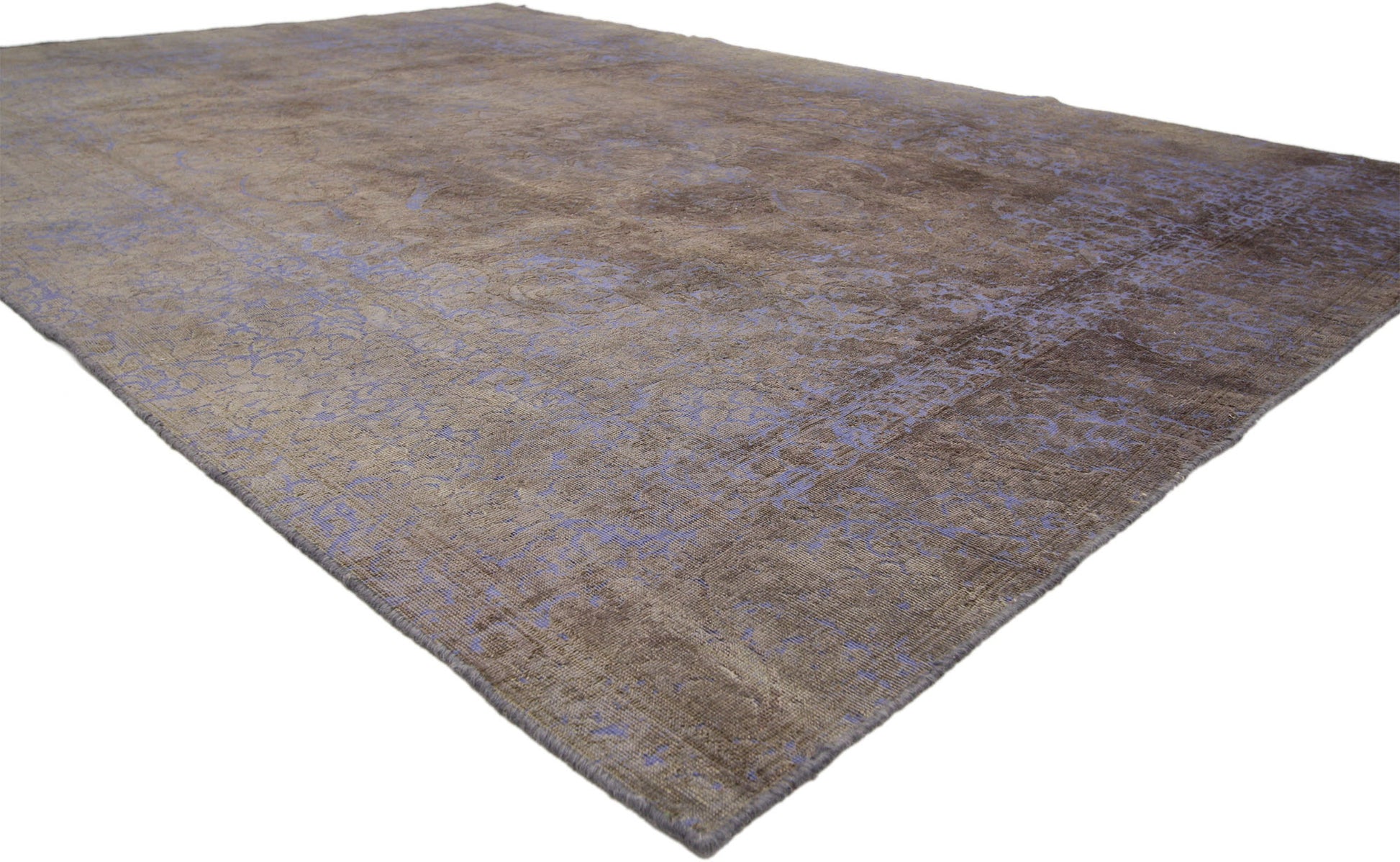 8 x 11 Vintage Distressed Overdyed Rug 60775