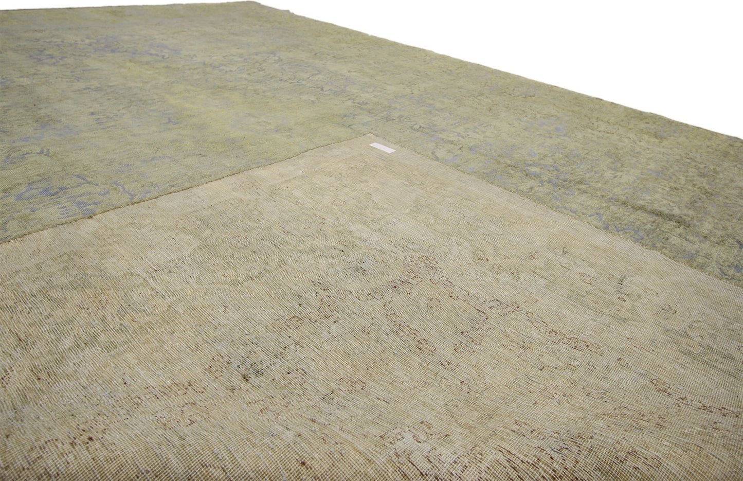 10 x 13 Vintage Distressed Overdyed Rug 60785