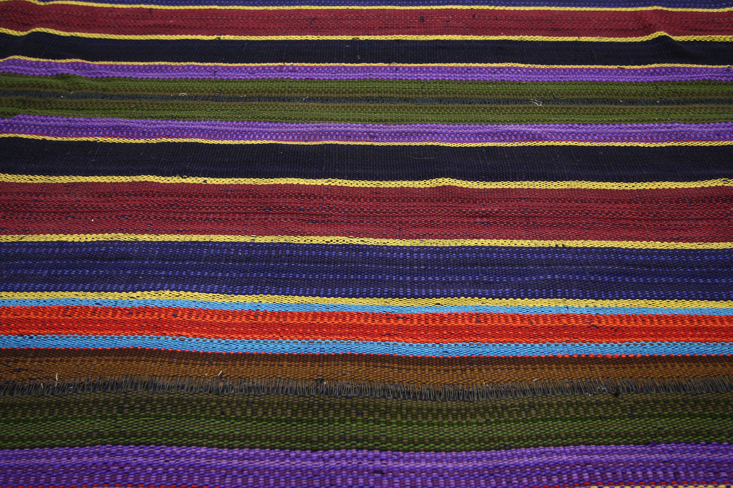 10 x 11 Vintage Turkish Striped Kilim Rug 60803