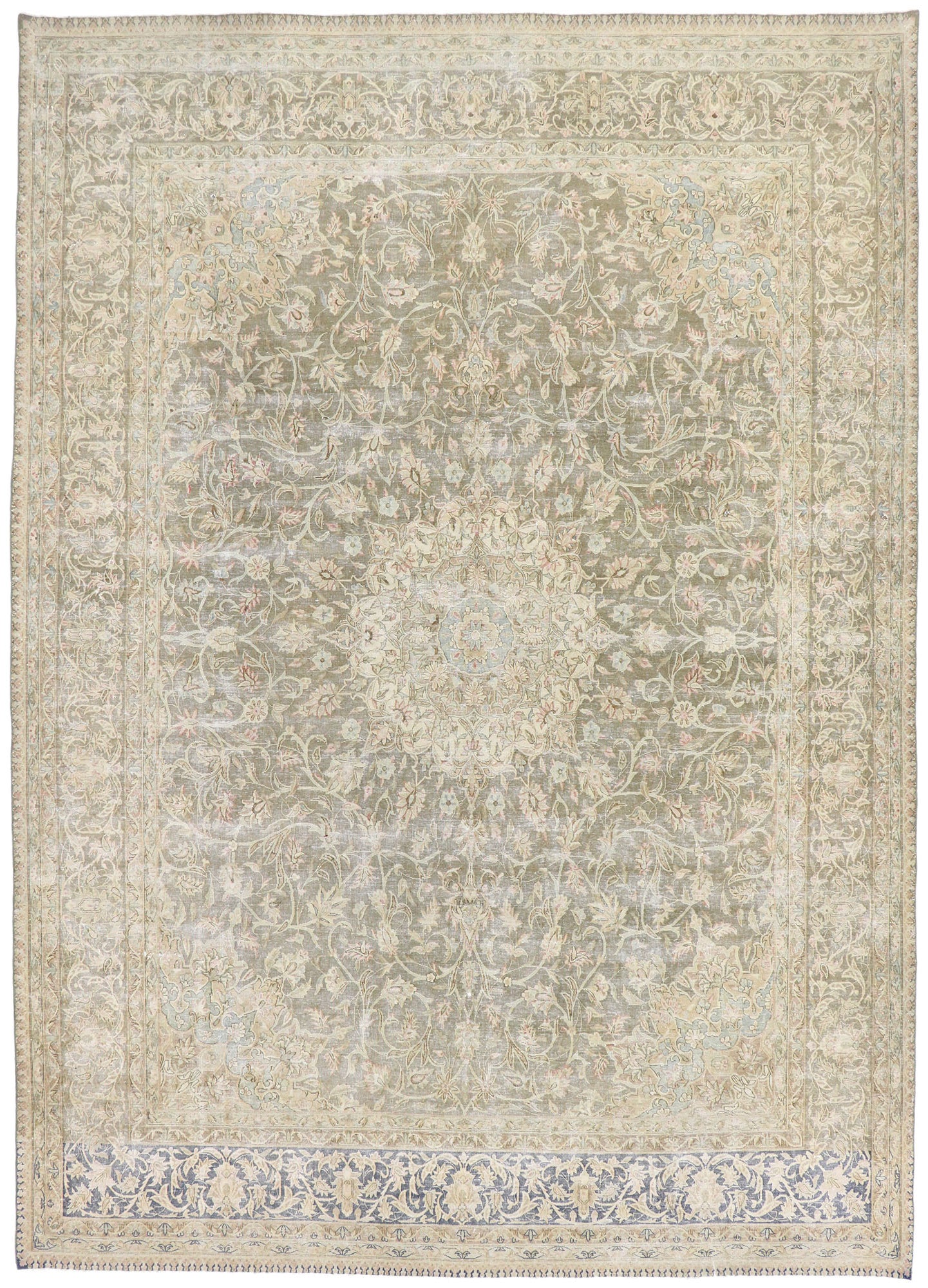 10 x 14 Antique Persian Kerman Rug 60828