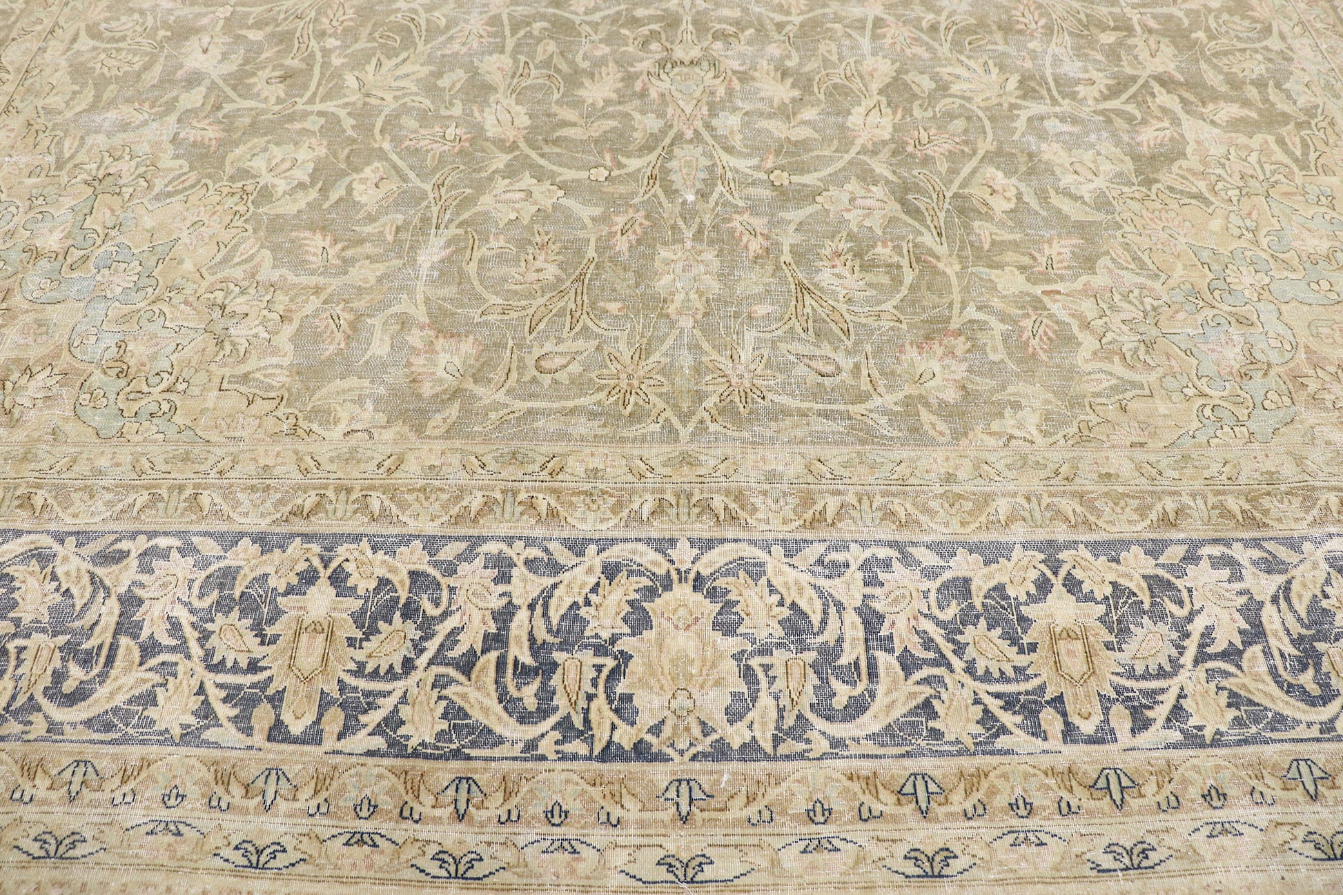 10 x 14 Antique Persian Kerman Rug 60828