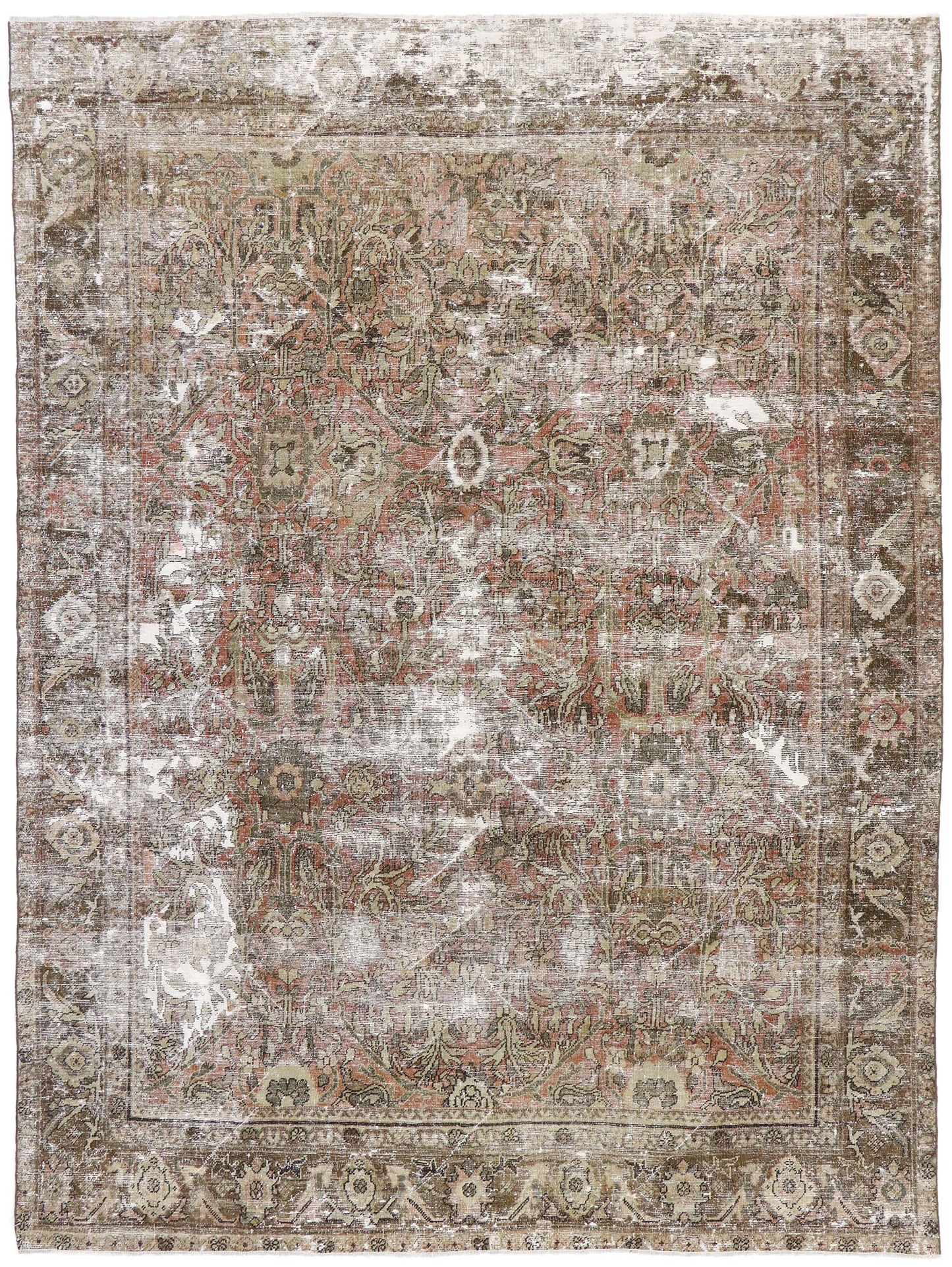 7 x 10 Antique Persian Mahal Rug 60829