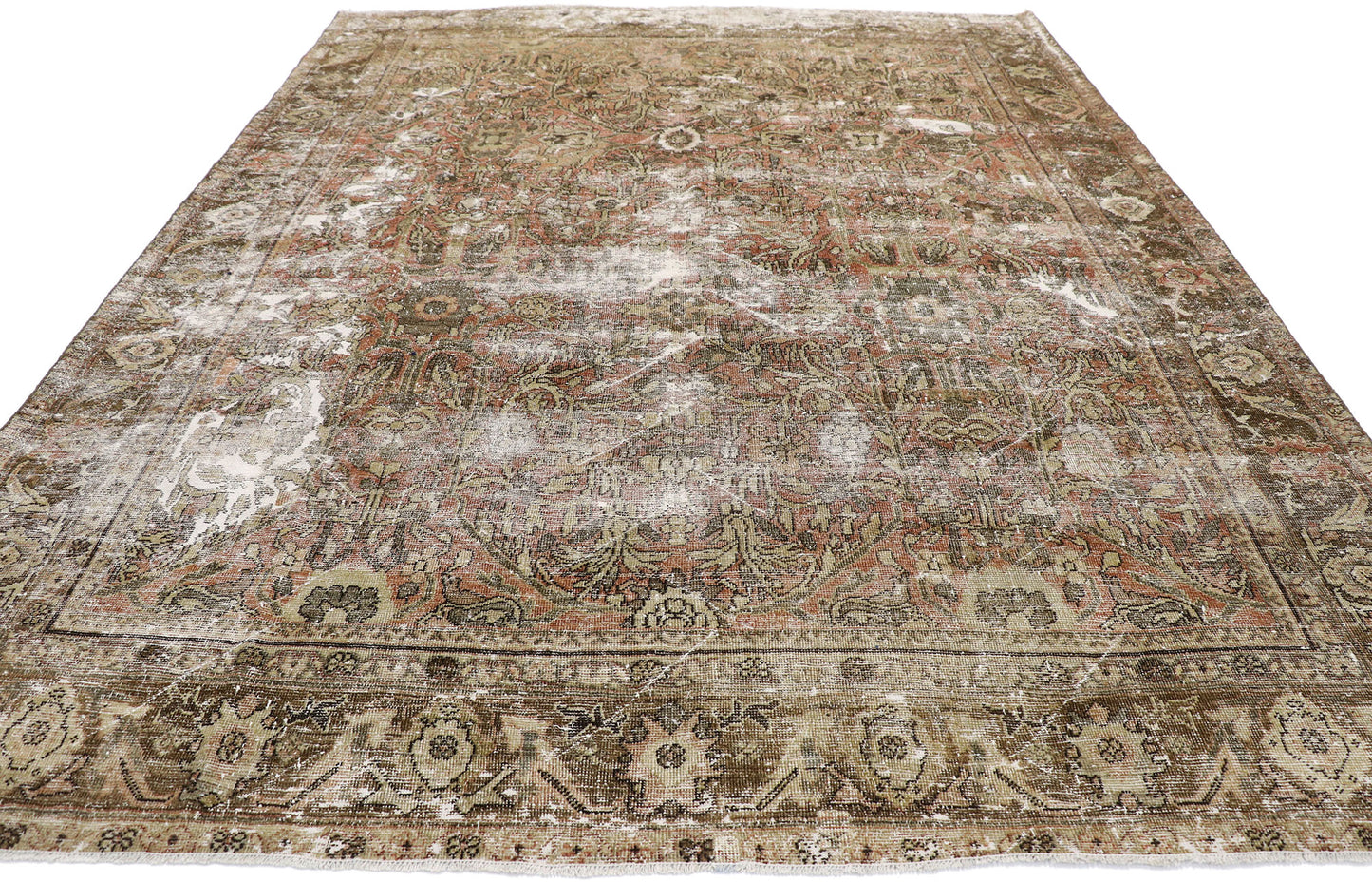 7 x 10 Antique Persian Mahal Rug 60829