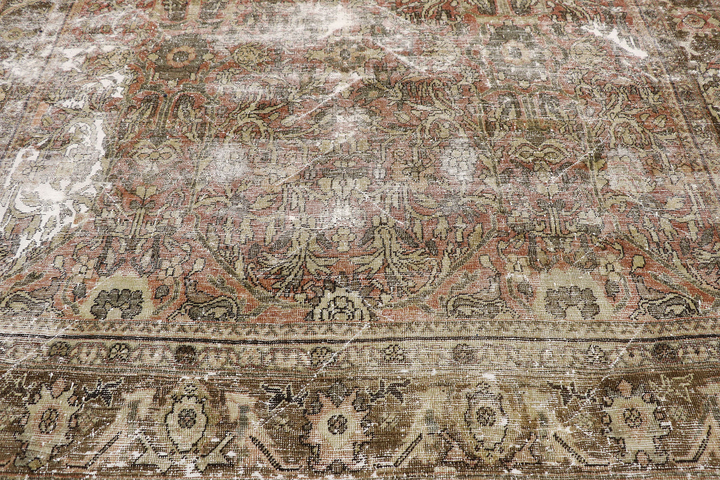 7 x 10 Antique Persian Mahal Rug 60829