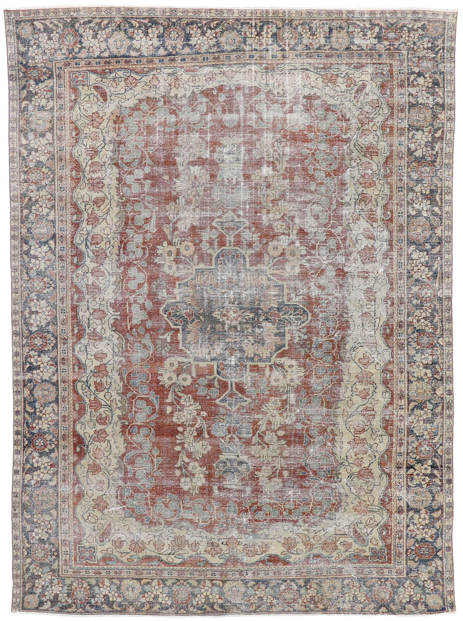 9 x 12 Antique Persian Mahal Rug 60832
