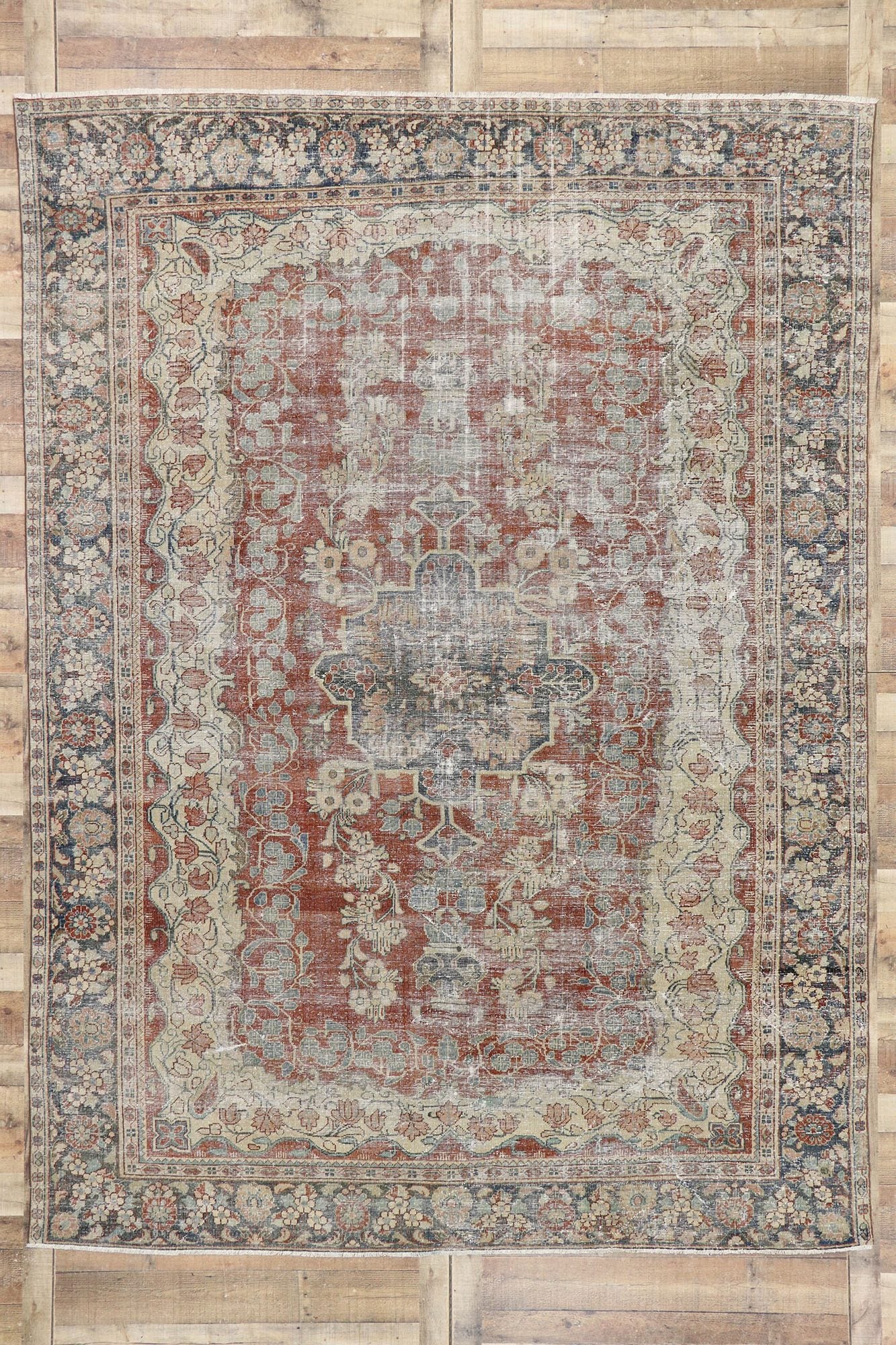 9 x 12 Antique Persian Mahal Rug 60832