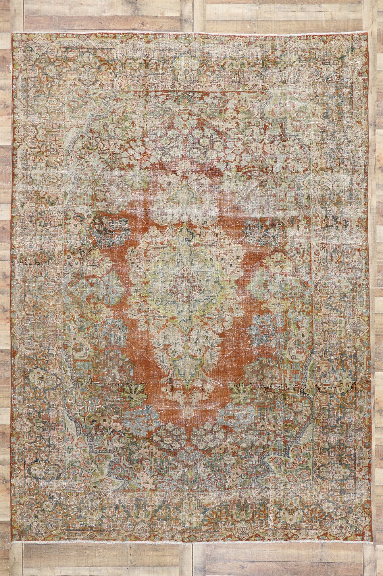 9 x 12 Antique Persian Mahal Rug 60836
