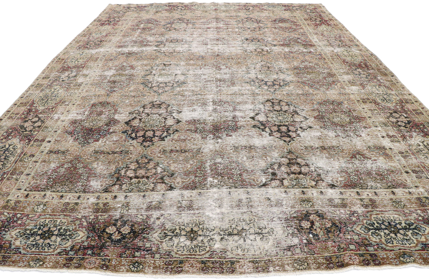 9 x 12 Antique Persian Kerman Rug 60837