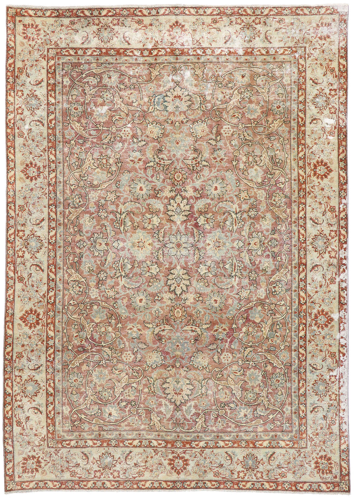 8 x 11 Antique Persian Tabriz Rug 60846
