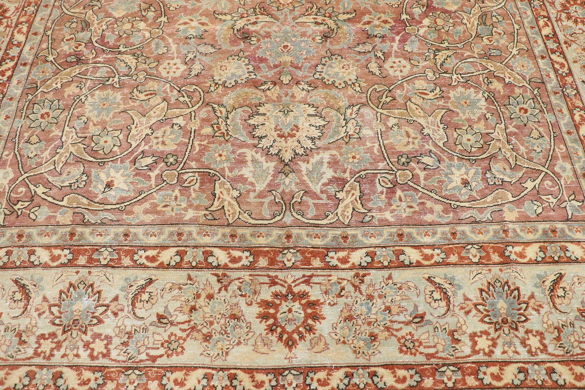 8 x 11 Antique Persian Tabriz Rug 60846