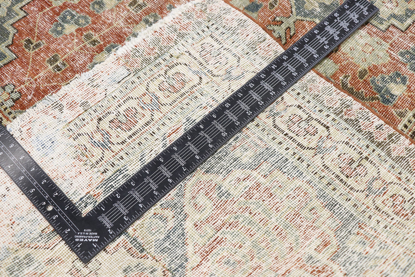 11 x 11 Antique Persian Tabriz Rug 60847