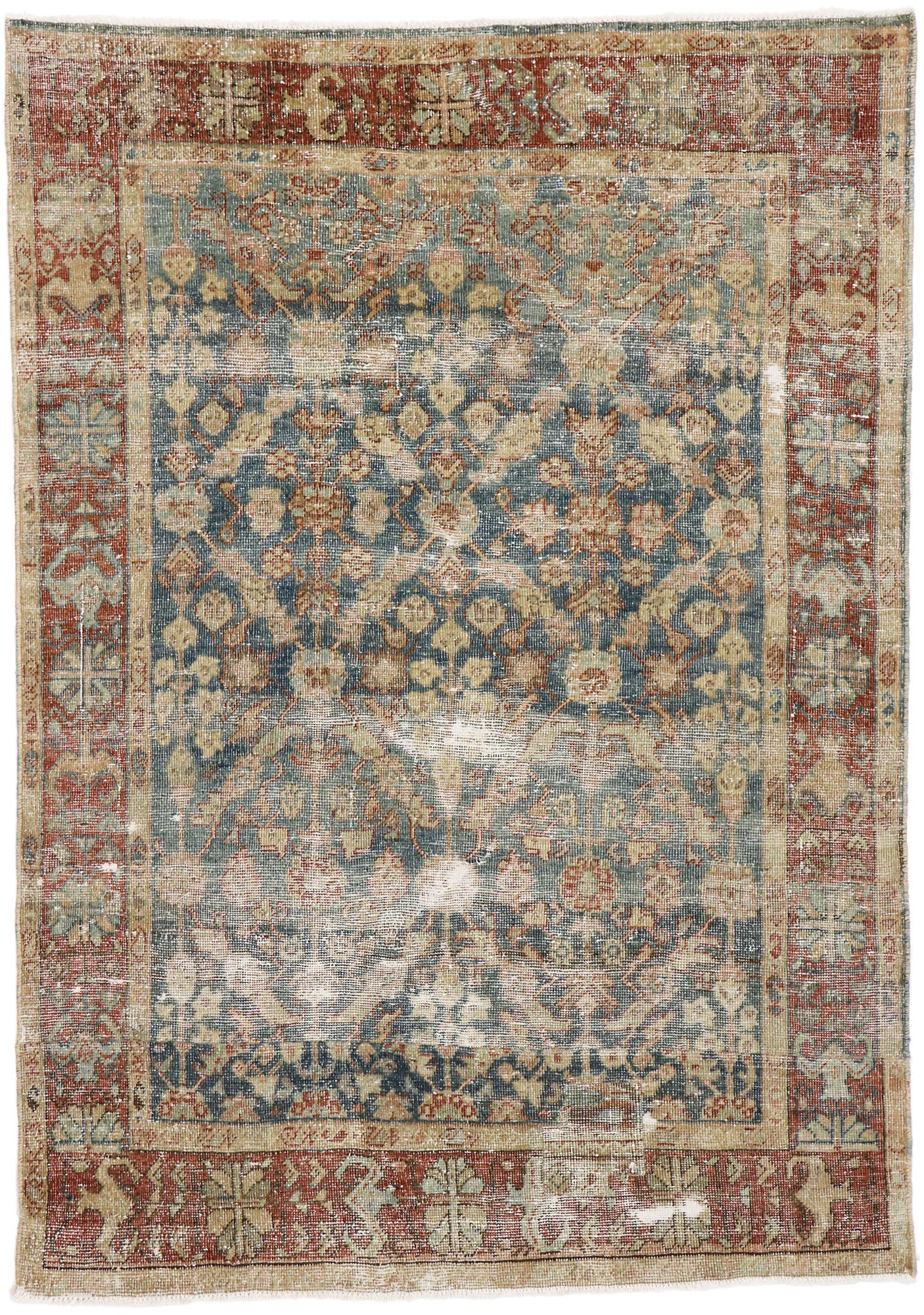 4 x 6 Antique Persian Mahal Rug 60850