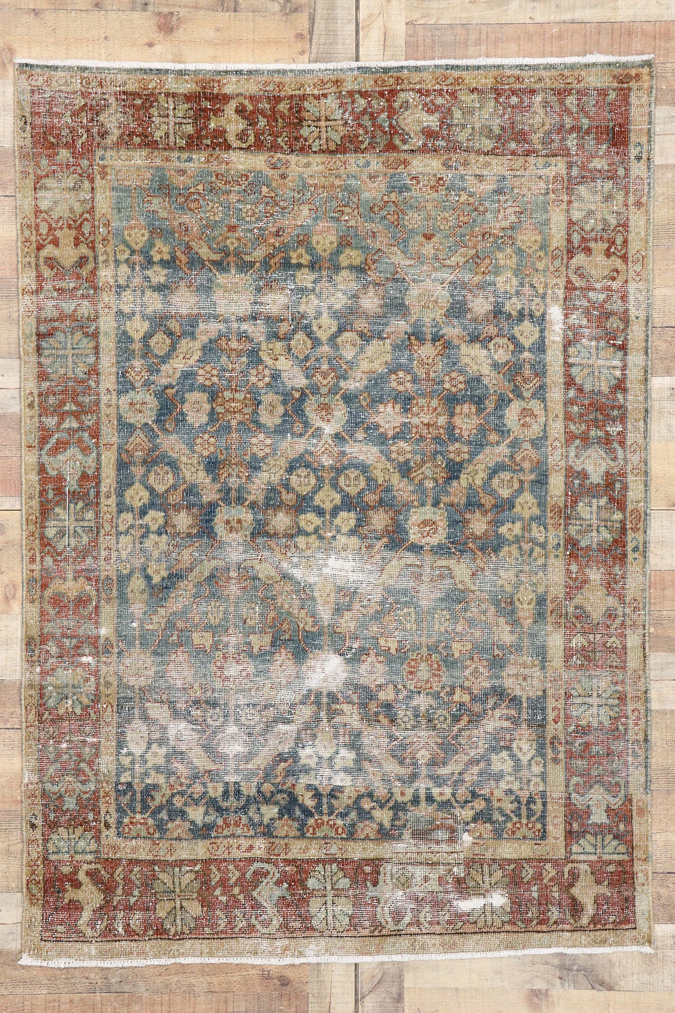 4 x 6 Antique Persian Mahal Rug 60850