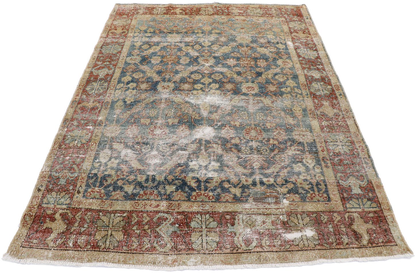 4 x 6 Antique Persian Mahal Rug 60850