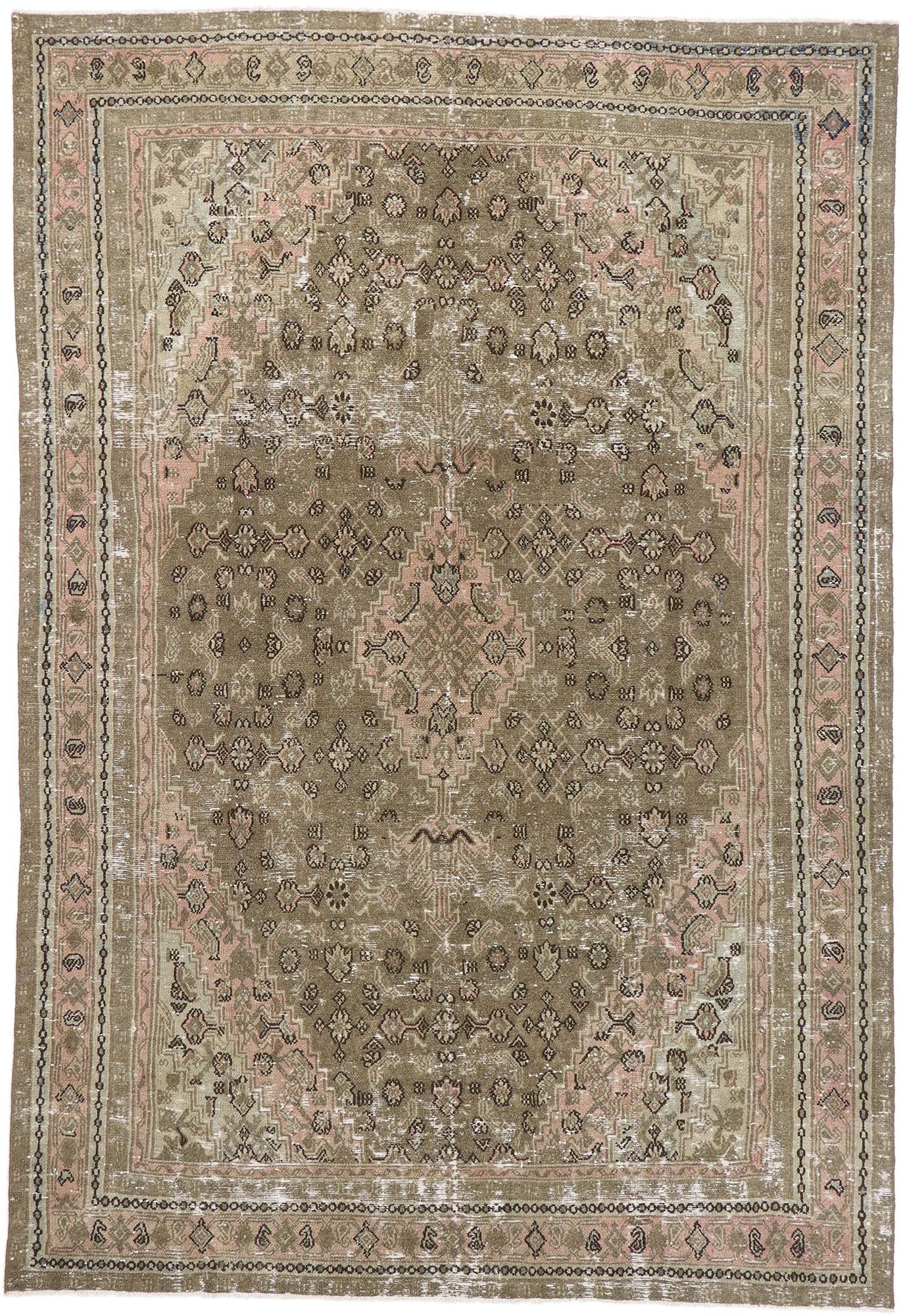 8 x 11 Antique Persian Joshegan Rug 60851