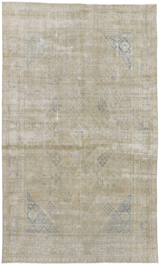 8 x 13 Antique Persian Tabriz Rug 60854