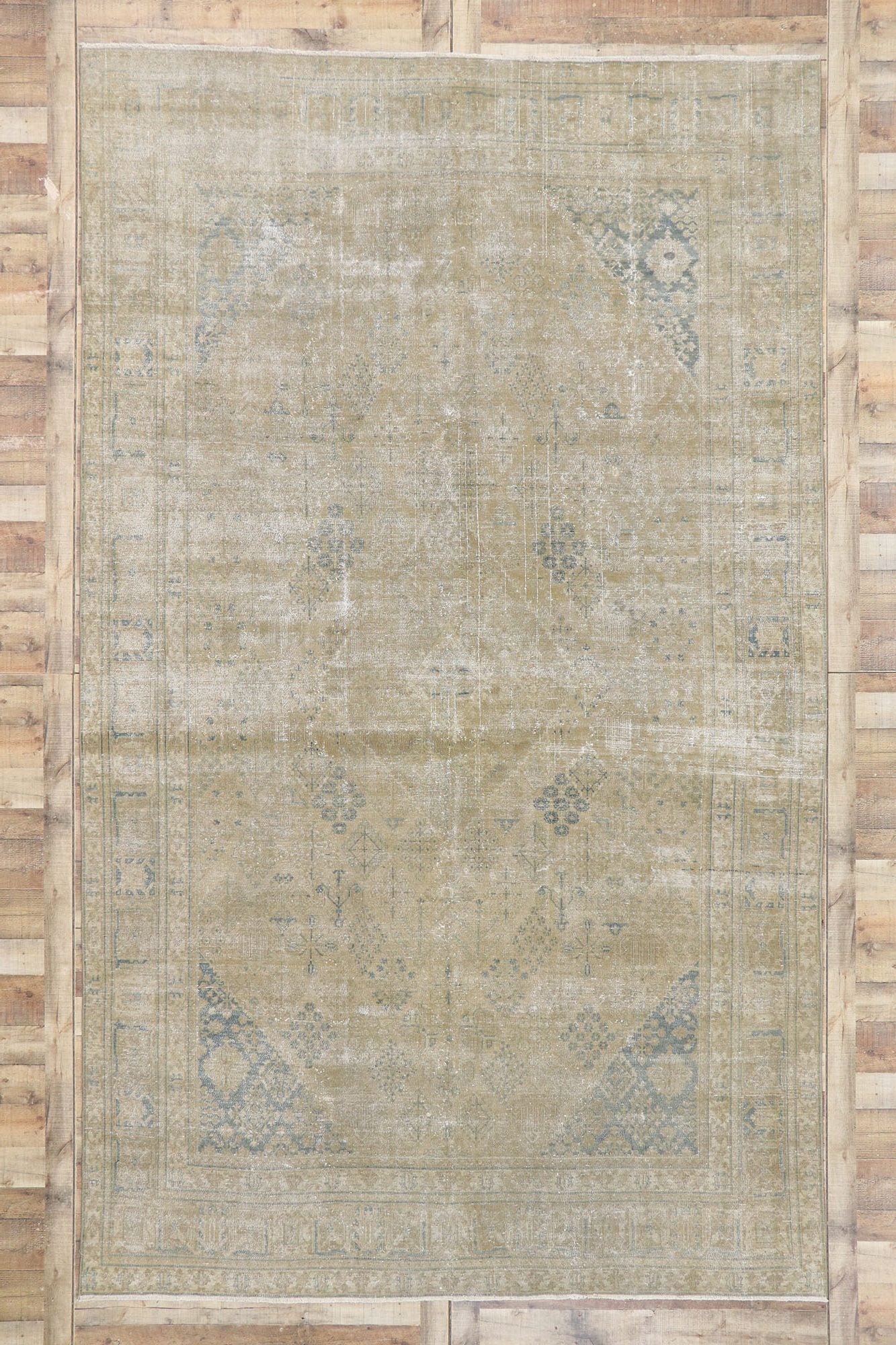 8 x 13 Antique Persian Tabriz Rug 60854
