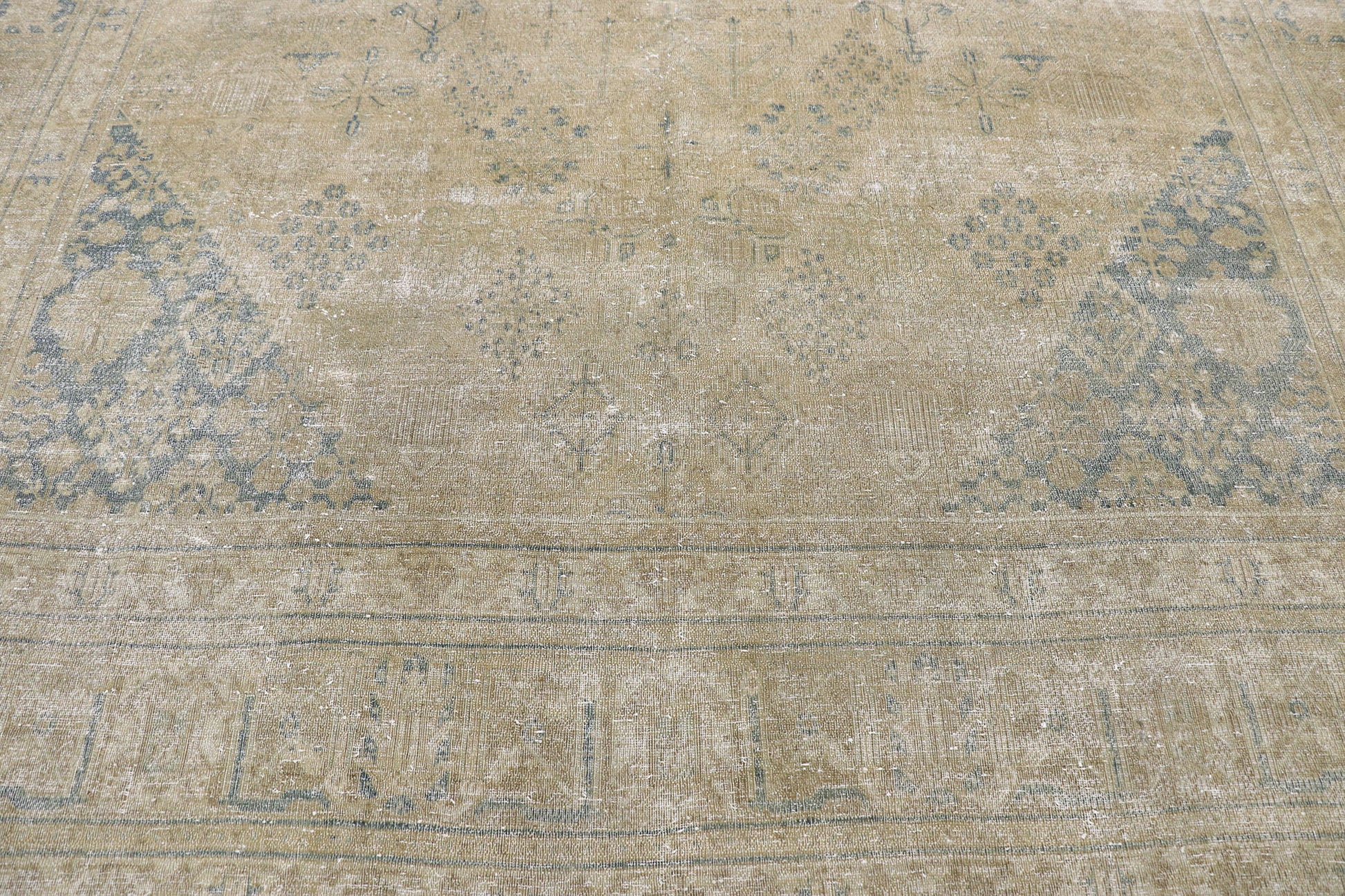 8 x 13 Antique Persian Tabriz Rug 60854