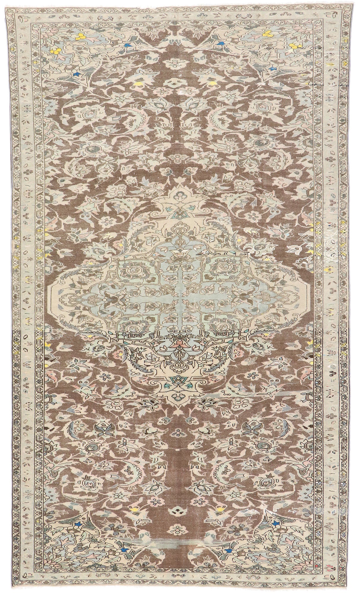 6 x 11 Antique Persian Bakhtiari Rug 60858
