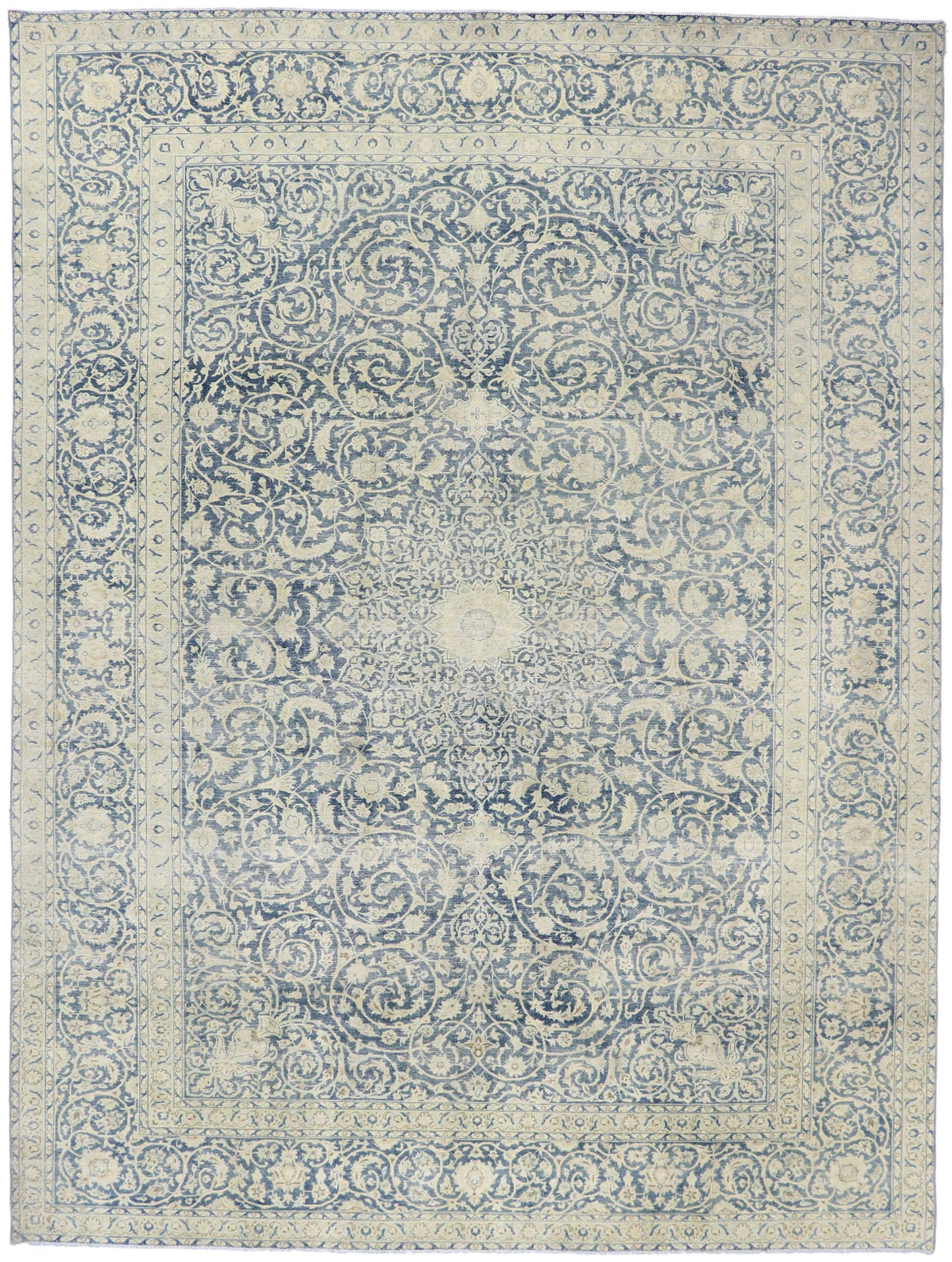 10 x 13 Antique Persian Tabriz Rug 60869