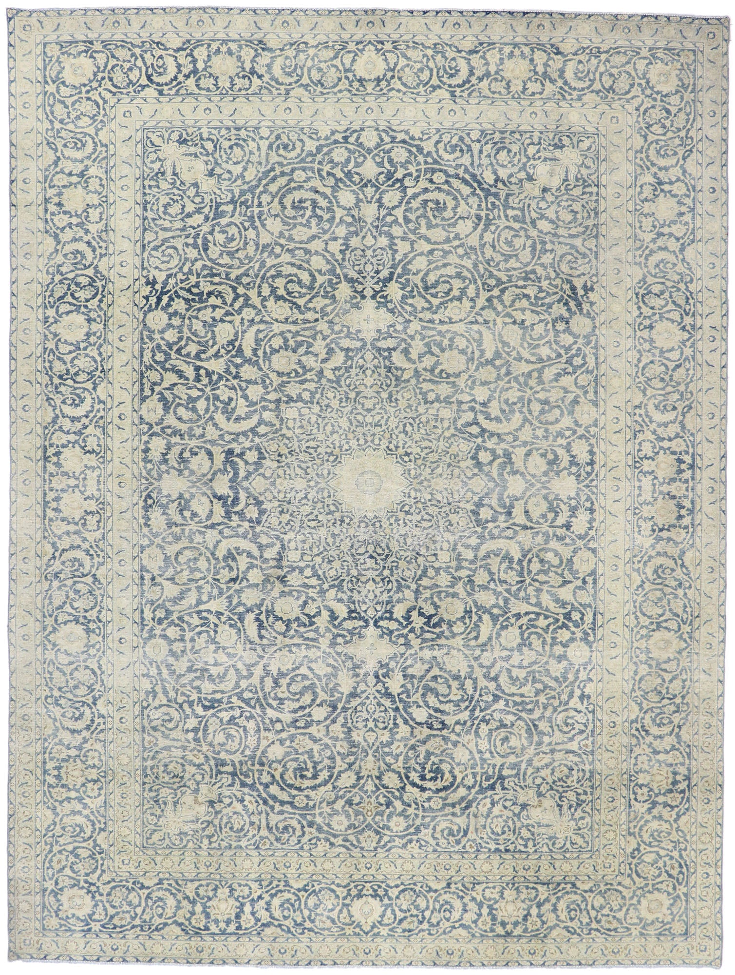 10 x 13 Antique Persian Tabriz Rug 60869