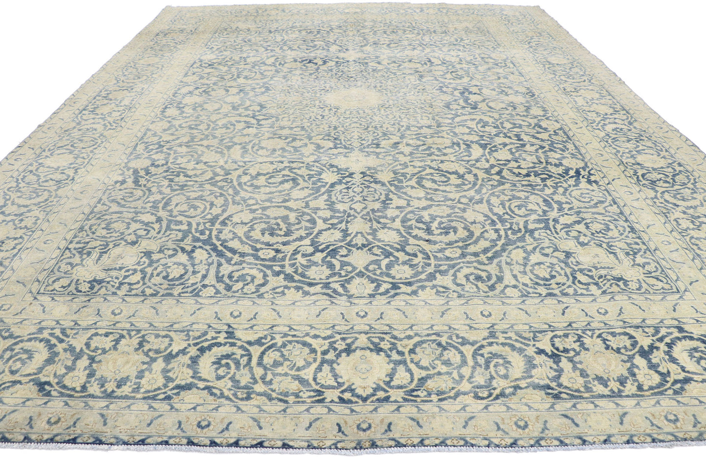 10 x 13 Antique Persian Tabriz Rug 60869