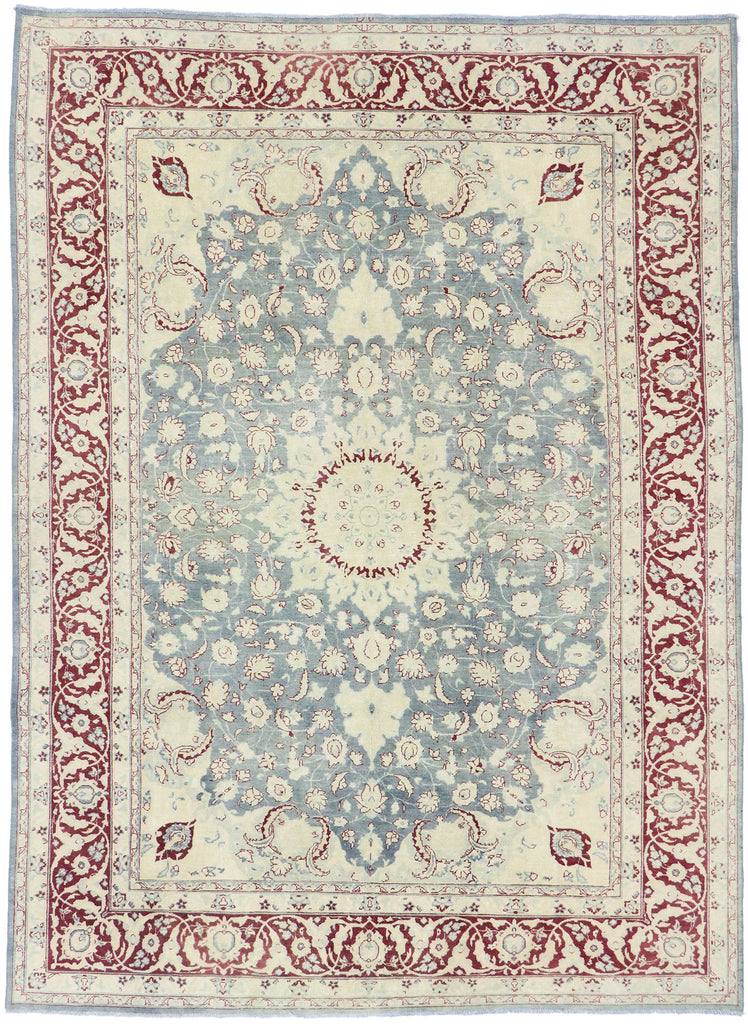 8 x 11 Antique Persian Tabriz Rug 60874