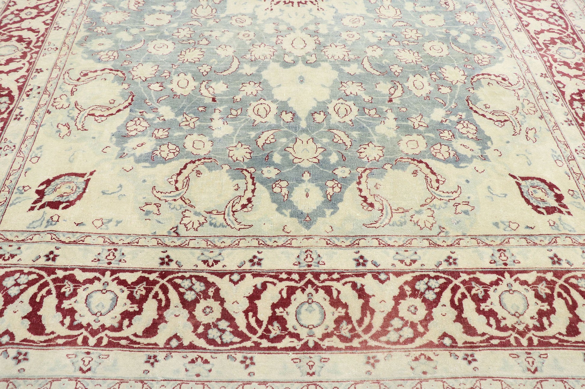 8 x 11 Antique Persian Tabriz Rug 60874