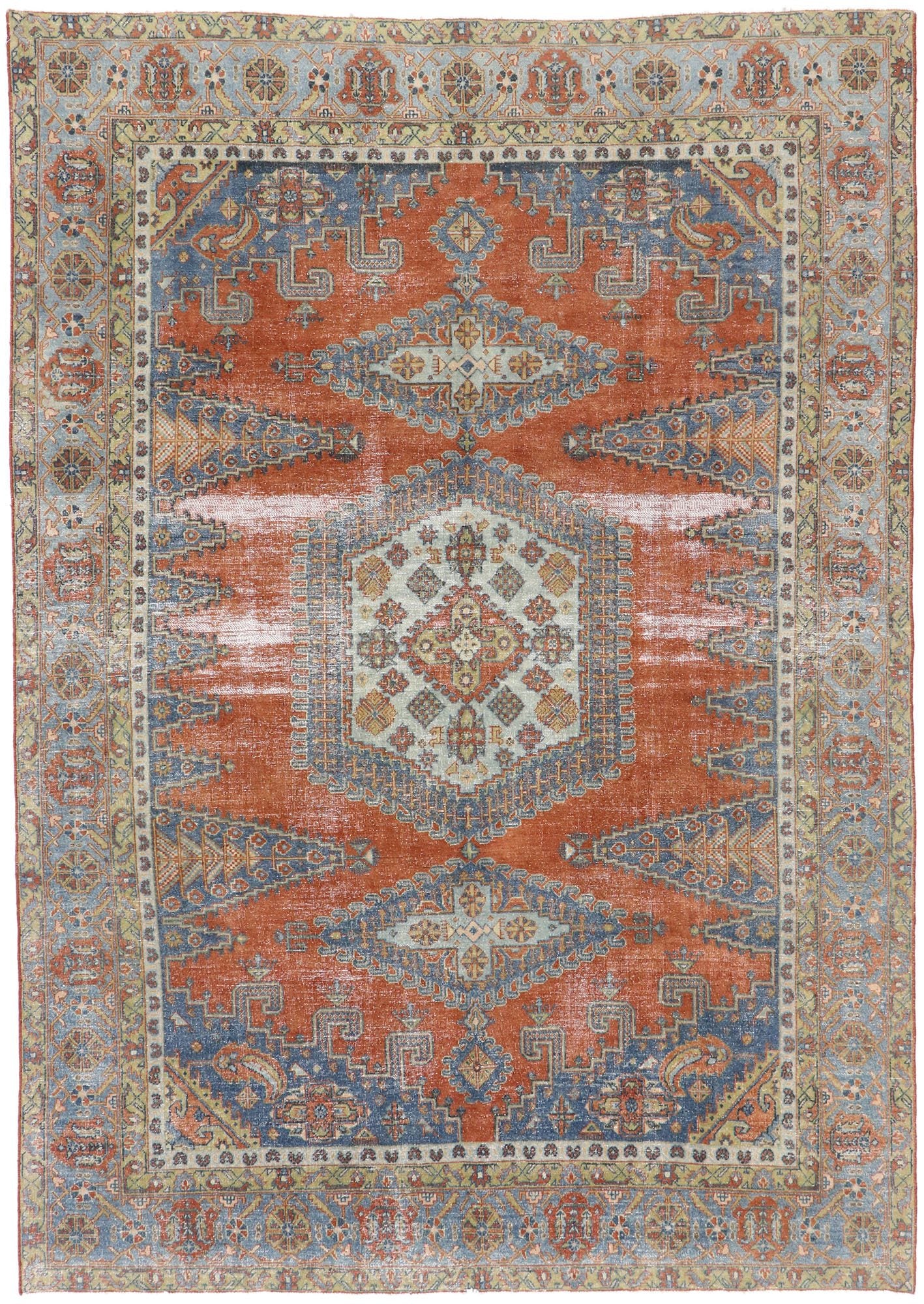8 x 12 Antique Persian Viss Rug 60880