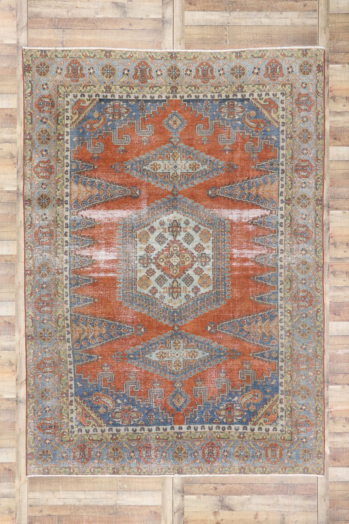 8 x 12 Antique Persian Viss Rug 60880