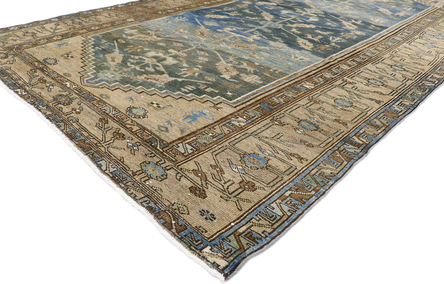 7 x 13 Antique Persian Malayer Rug 60885