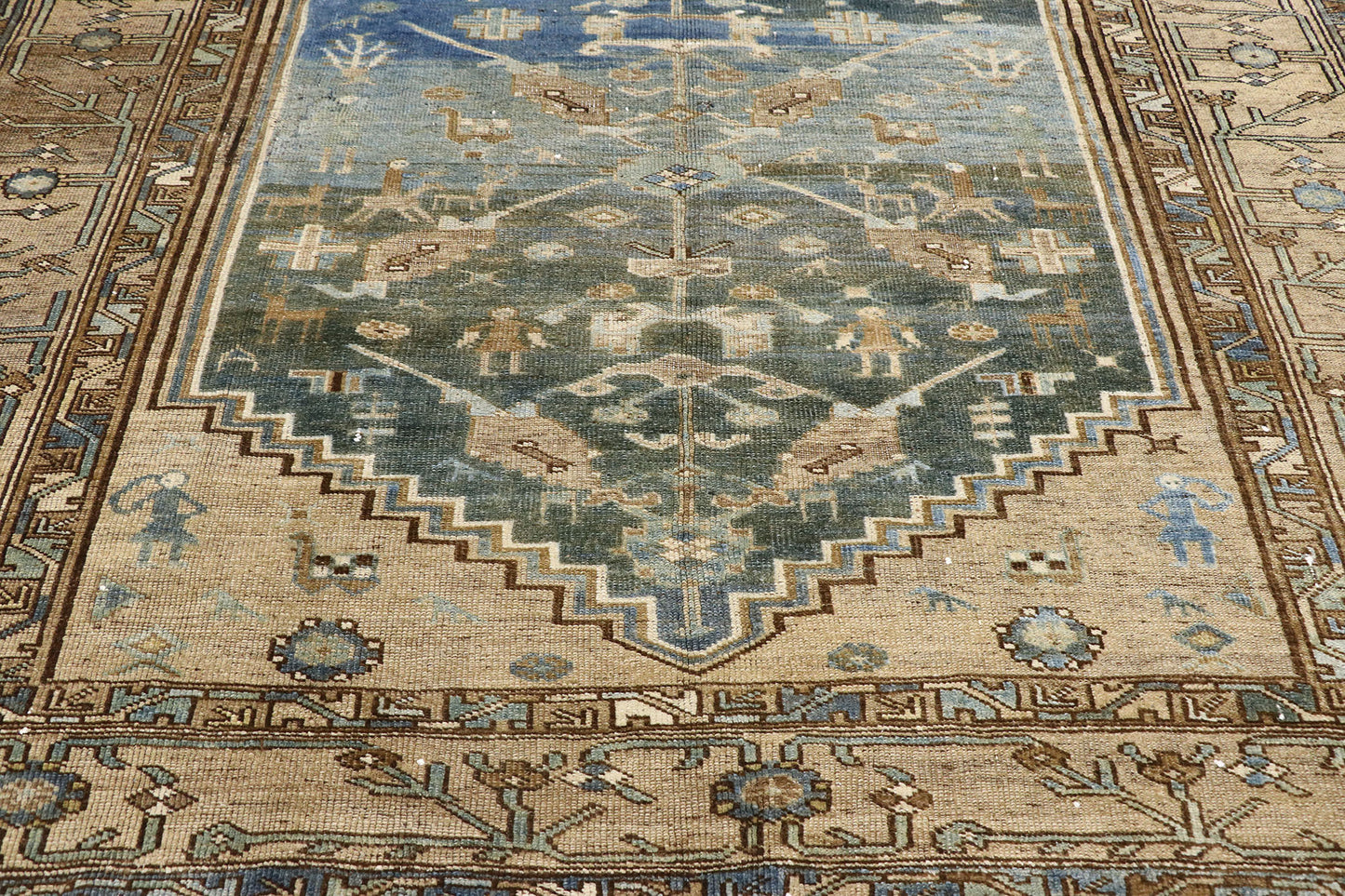 7 x 13 Antique Persian Malayer Rug 60885