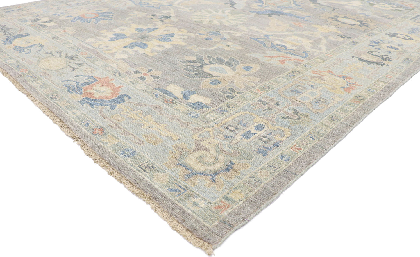 8 x 12 Modern Gray Persian Sultanabad Rug 60886