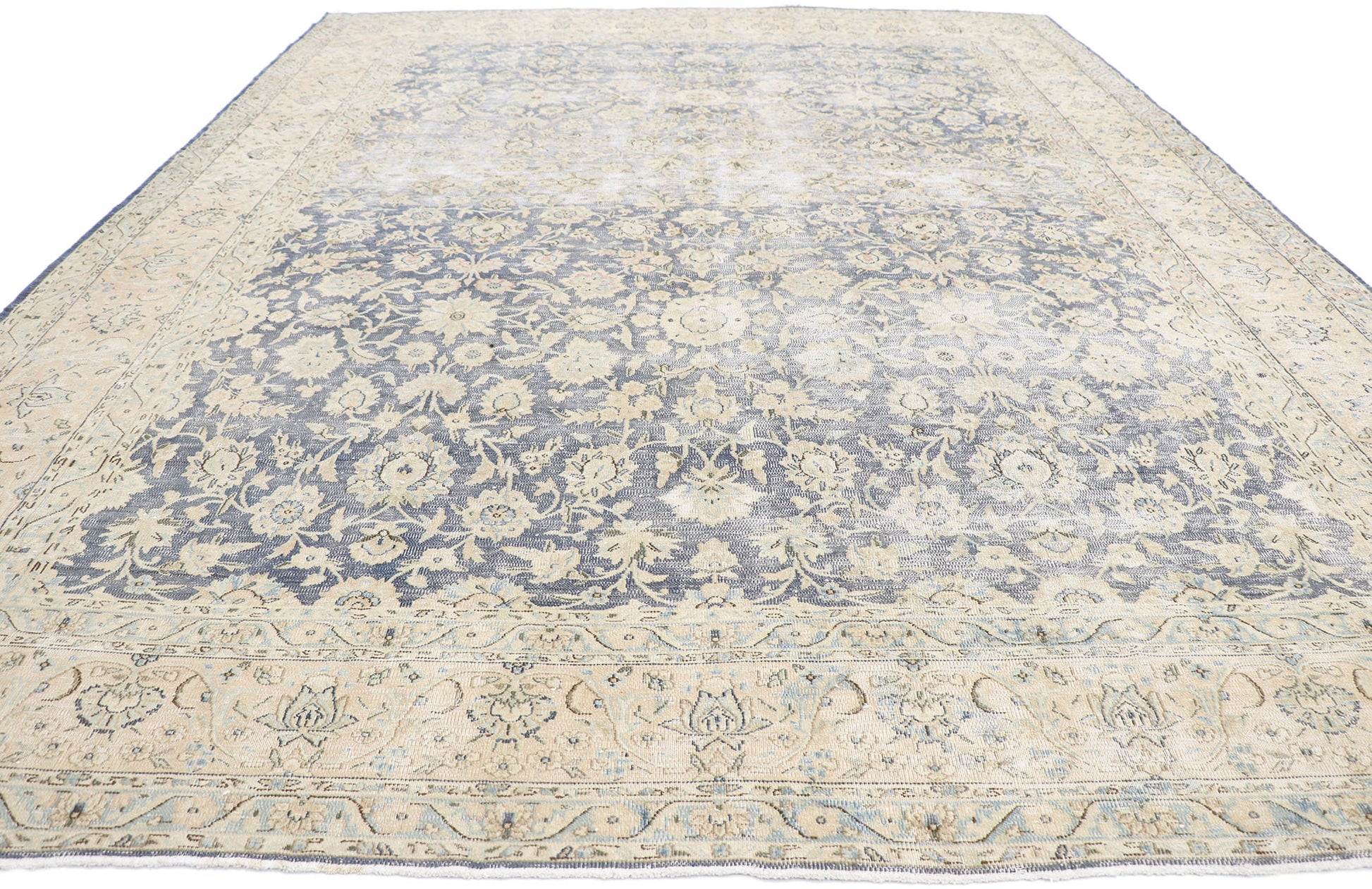 10 x 14 Antique Persian Kerman Rug 60896