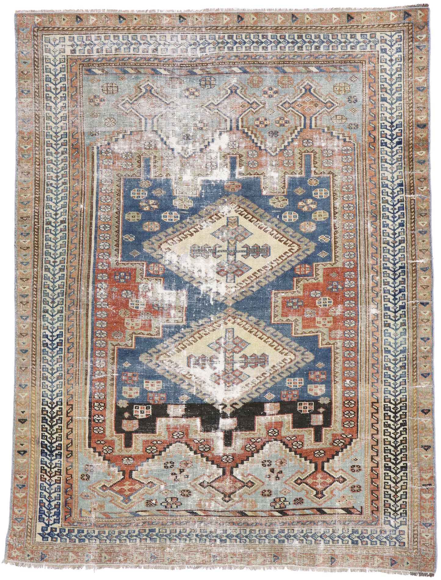 4 x 5 Antique Persian Shiraz Rug 60897