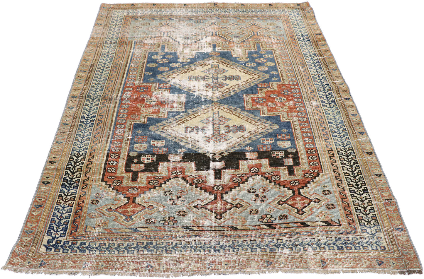 4 x 5 Antique Persian Shiraz Rug 60897
